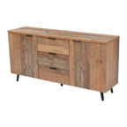 Vintage Brown TV Sideboard Cabinet – 3 Drawers & Adjustable Shelves, 140cm | Premium Home Decor | OFIA HOME