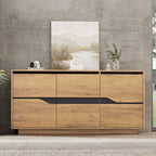 Modern Vintage Wood Sideboard Cabinet | 3-Door Buffet with Adjustable Shelves | 140cm | Premium Home Decor | OFIA HOME