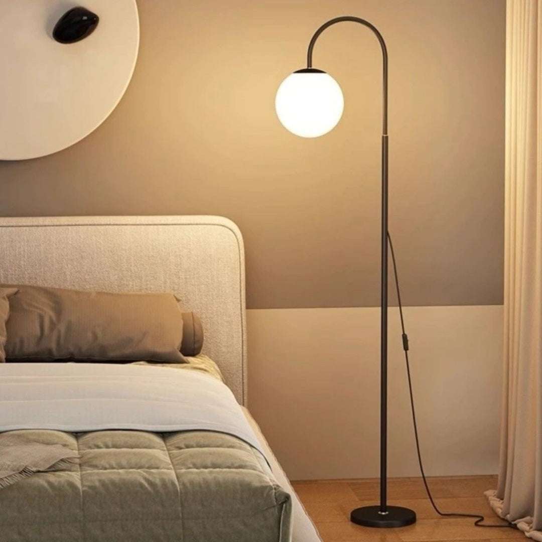 Black Floor Lamp with 3 Colour Settings | Modern Standing Light | Premium Home Decor | OFIA HOME