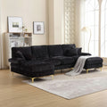 Modular Sectional Sofa with Double Chaise – Chenille Fabric Corner Sofa for Living Room | Premium Home Decor | OFIA HOME