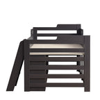 White Mid Sleeper Cabin Bed with Drawers & Shelf | 3ft 90x190cm | Premium Home Decor | OFIA HOME