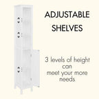 Tall Bathroom Storage Cabinet | 170cm | Slim Freestanding Cupboard | Premium Home Decor | OFIA HOME