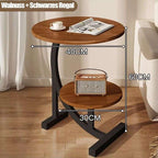 C-Shaped Side Table for Sofa | Living Room & Bedroom End Table | Premium Home Decor | OFIA HOME