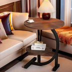 C-Shaped Side Table for Sofa | Living Room & Bedroom End Table | Premium Home Decor | OFIA HOME