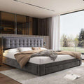 Super King Storage Bed – Velvet Fabric with Ottoman Storage, 180x200cm | Premium Home Decor | OFIA HOME