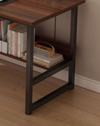 Black Oak Home Office Desk – Minimal Computer Desk 80cm | Premium Home Decor | OFIA HOME