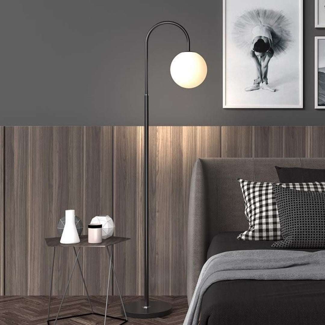 Black Floor Lamp with 3 Colour Settings | Modern Standing Light | Premium Home Decor | OFIA HOME