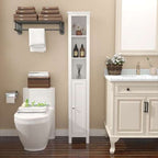 Tall Bathroom Storage Cabinet | 170cm | Slim Freestanding Cupboard | Premium Home Decor | OFIA HOME